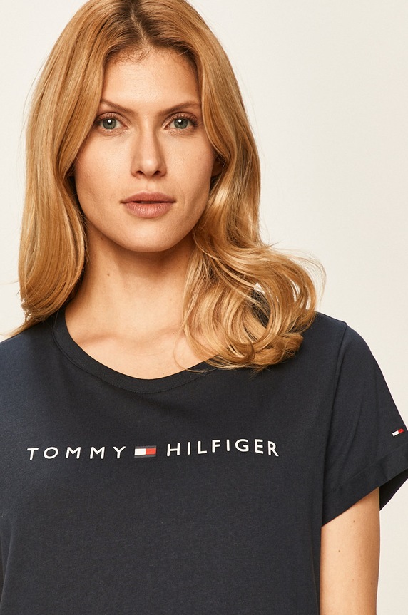Tommy Hilfiger - T-shirt UW0UW01618 granatowy UW0UW01618