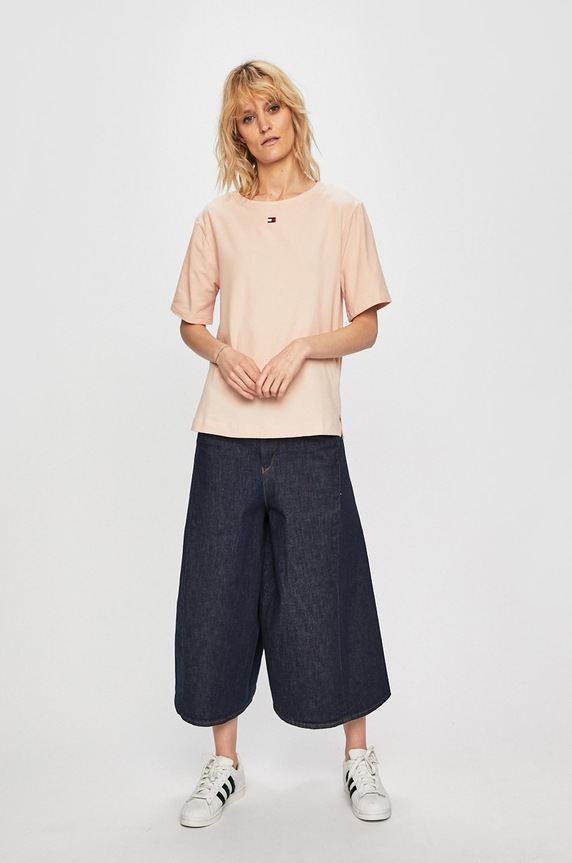 Tommy Hilfiger - Top UW0UW01307 różowy AA00