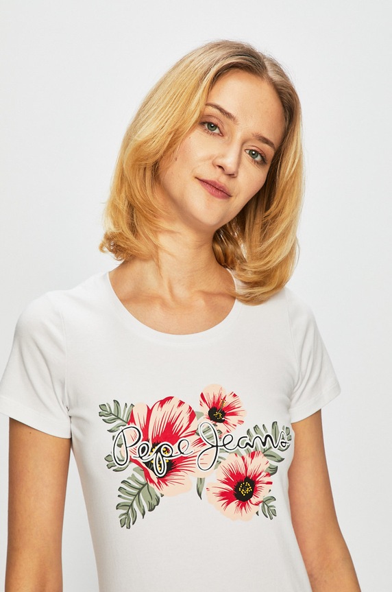Pepe Jeans - Felső Kaia fehér PL504068