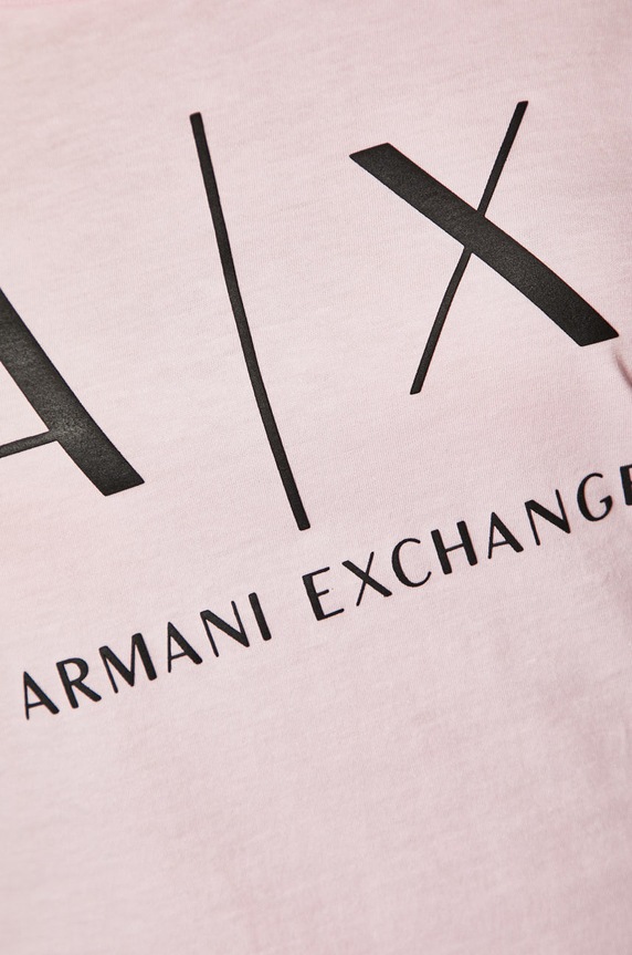 Bavlnené tričko Armani Exchange ružová 8NYT70.YJ16Z.NOS