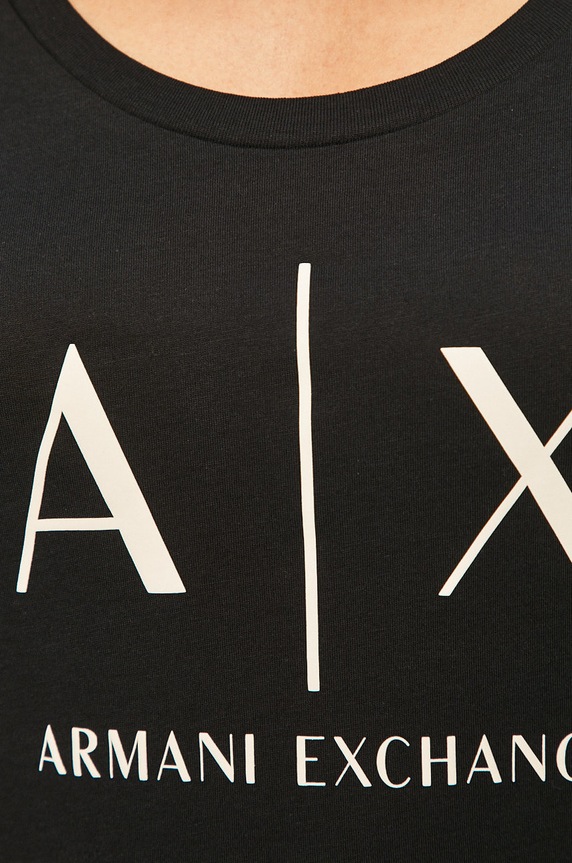 Armani Exchange pamut póló 8NYT70.YJ16Z.NOS sötétkék