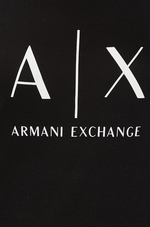 Armani Exchange pamut póló 8NYT70.YJ16Z.NOS fekete
