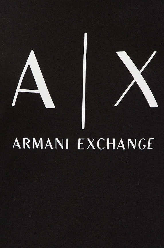 Armani Exchange pamut póló 8NYT70.YJ16Z.NOS fekete
