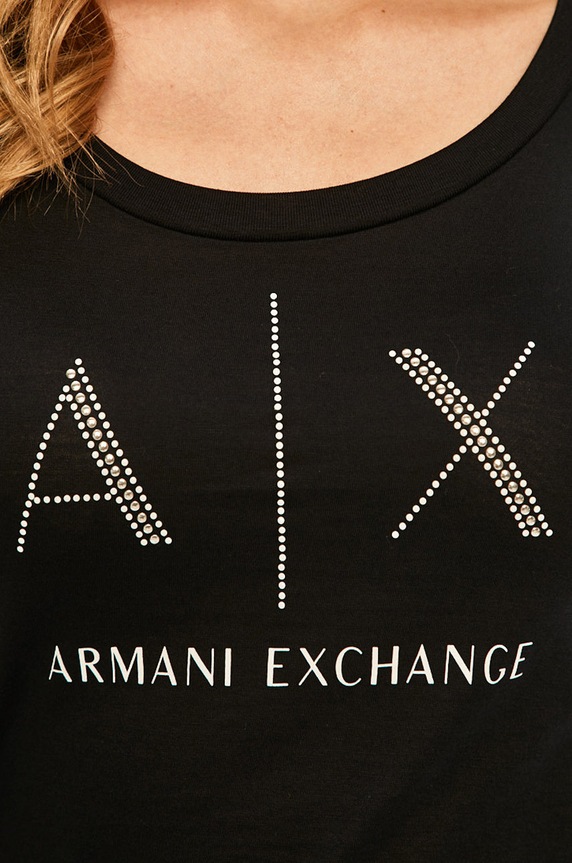 Armani Exchange - Tričko 8NYT83.YJ16Z.NOS tmavomodrá