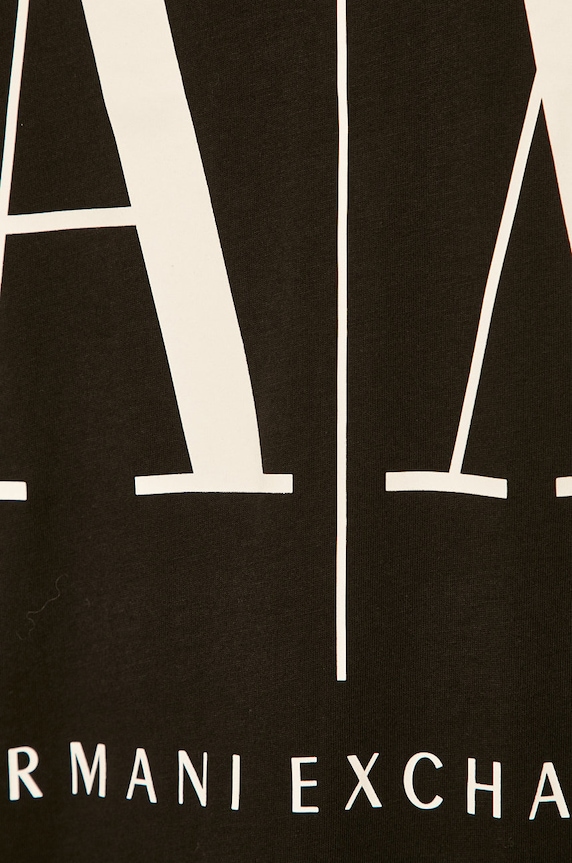 Armani Exchange tricou 8NYTCX.YJG3Z.NOS negru