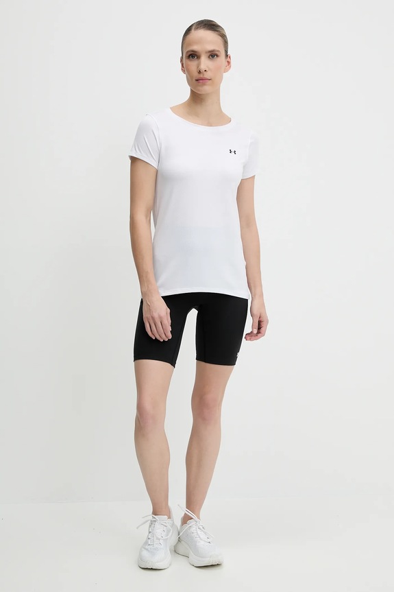 Under Armour tricou 1328964 alb SS25