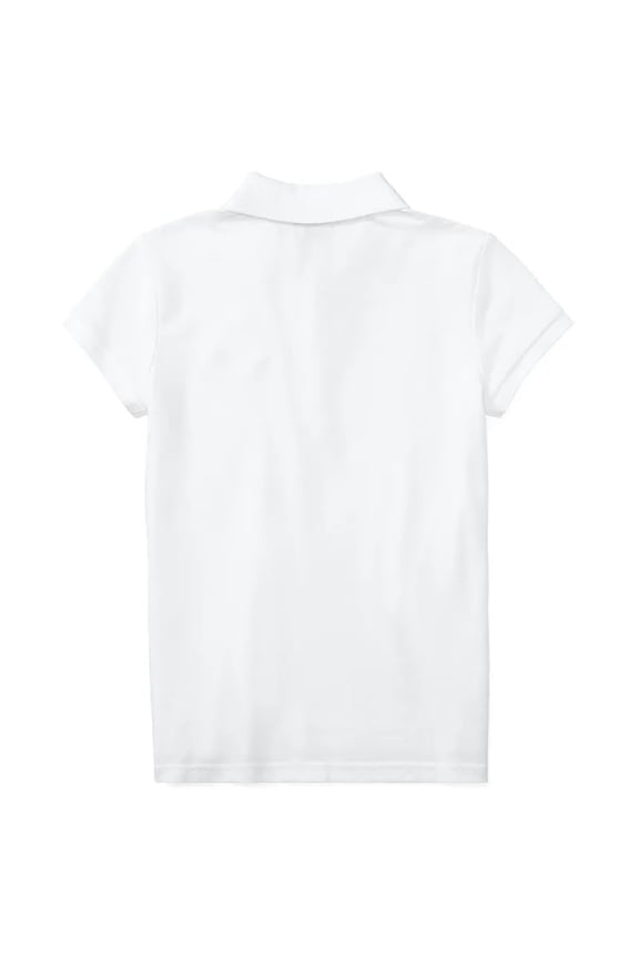 Момиче Polo Ralph Lauren - Детска тениска с яка 128-176 cm 313573242005 бял