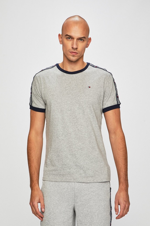 Tommy Hilfiger - Μπλουζάκι βαμβάκι γκρί UM0UM00562