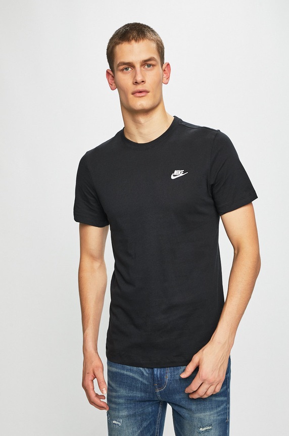 Nike Sportswear - T-shirt bawełna czarny AR4997