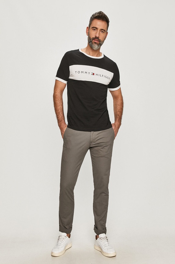 Tommy Hilfiger - Μπλουζάκι UM0UM01170 μαύρο AA00