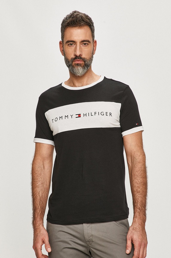 Tommy Hilfiger - Μπλουζάκι μαύρο UM0UM01170