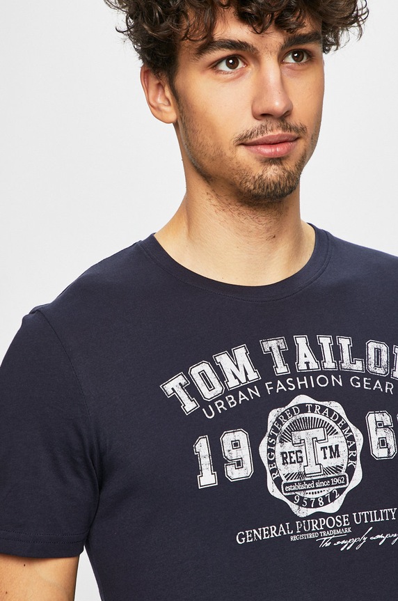 Tom Tailor Denim - T-shirt granatowy 1008637