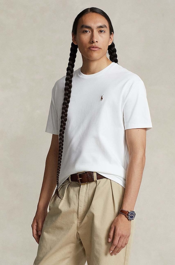 Polo Ralph Lauren - Μπλουζάκι βαμβάκι λευκό 710740727002