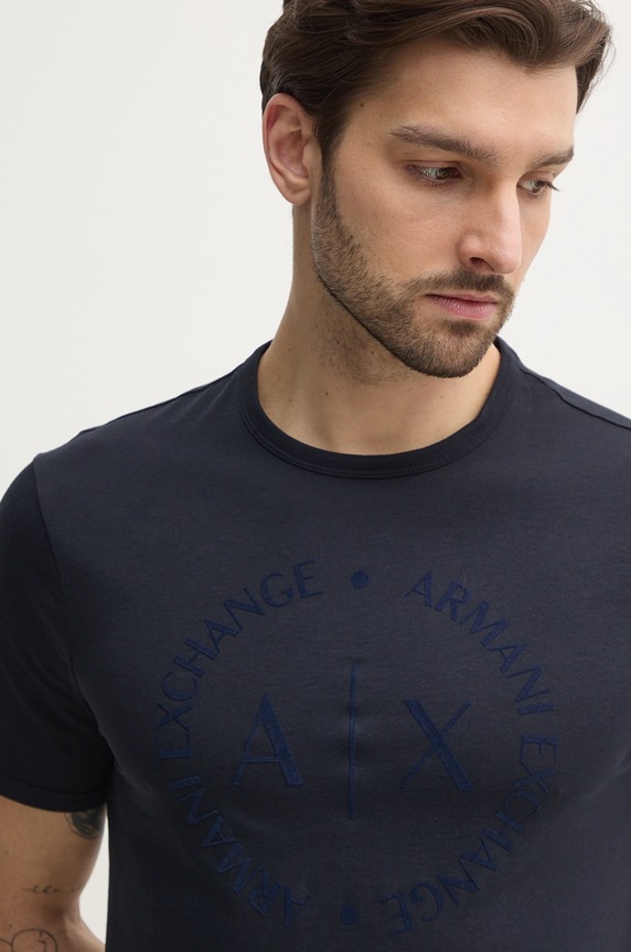 Armani Exchange – T-shirt granatowy 8NZTCD.Z8H4Z.NOS