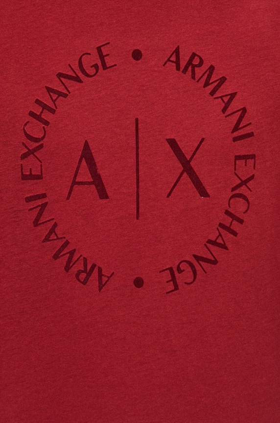 Armani Exchange - Pánske tričko 8NZTCD.Z8H4Z.NOS burgundské
