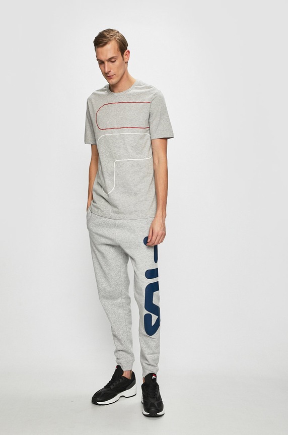 Fila - Pánske tričko 687134 sivá SS19