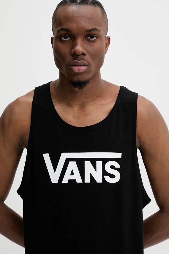 Vans - Pánske tričko potlač čierna VN000Y8VY281