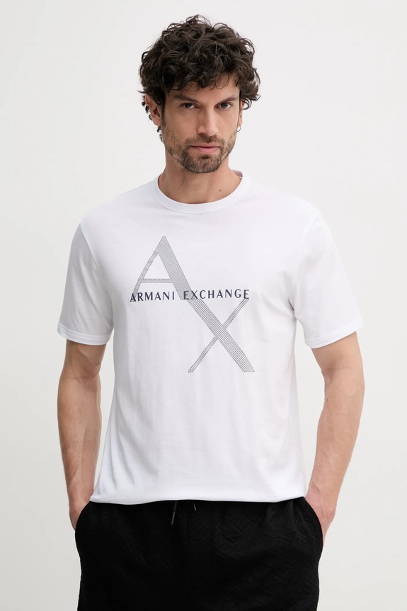 Majica Armani Exchange print bijela 8NZT76.Z8H4Z.NOS
