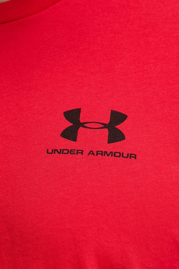 Tričko Under Armour SPORTSTYLE LEFT CHEST 1326799. červená