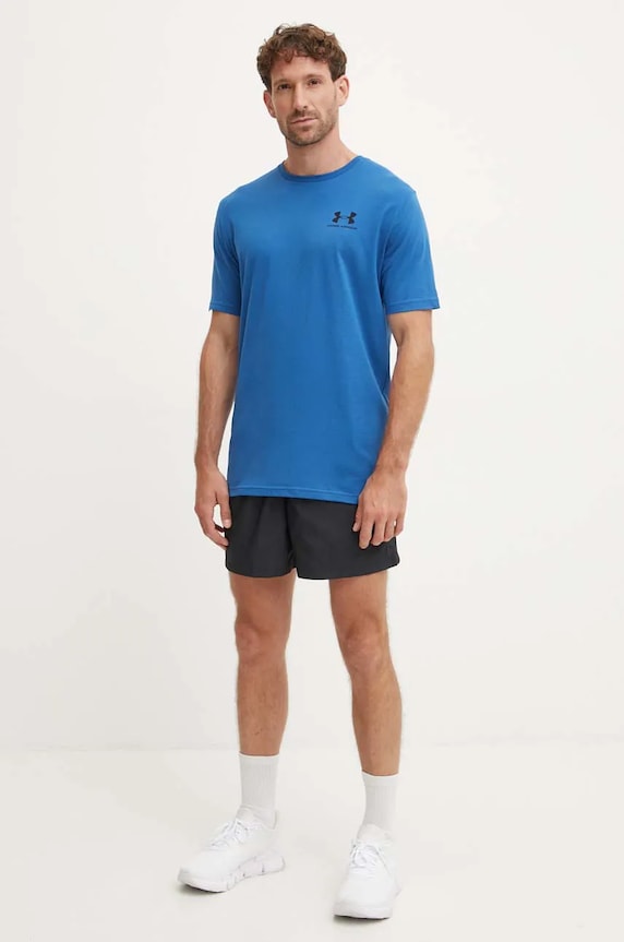 Under Armour t-shirt SPORTSTYLE LEFT CHEST 1326799. sötétkék SS26