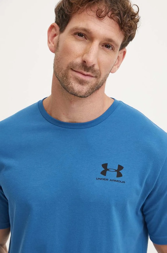 Under Armour t-shirt SPORTSTYLE LEFT CHEST sötétkék 1326799.