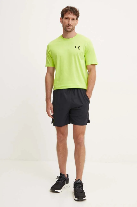 Tričko Under Armour SPORTSTYLE LEFT CHEST 1326799. zelená SS26