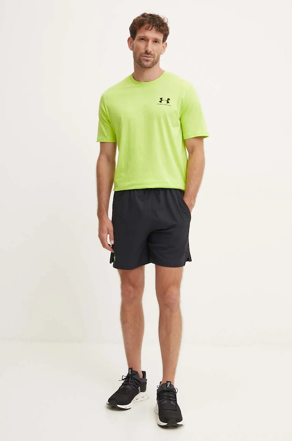 Tričko Under Armour SPORTSTYLE LEFT CHEST 1326799. zelená SS26