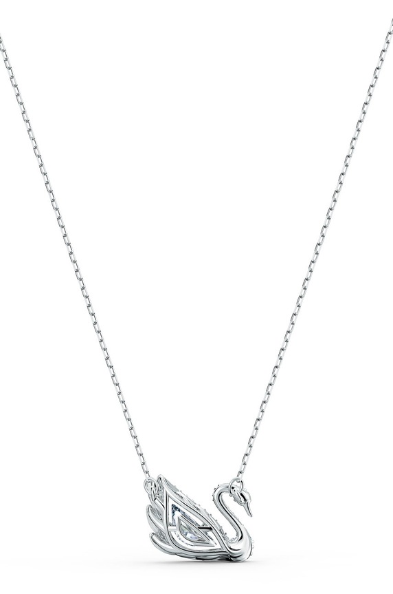 Dodaci Swarovski - Ogrlica Dancing Swan 5514421 srebrna