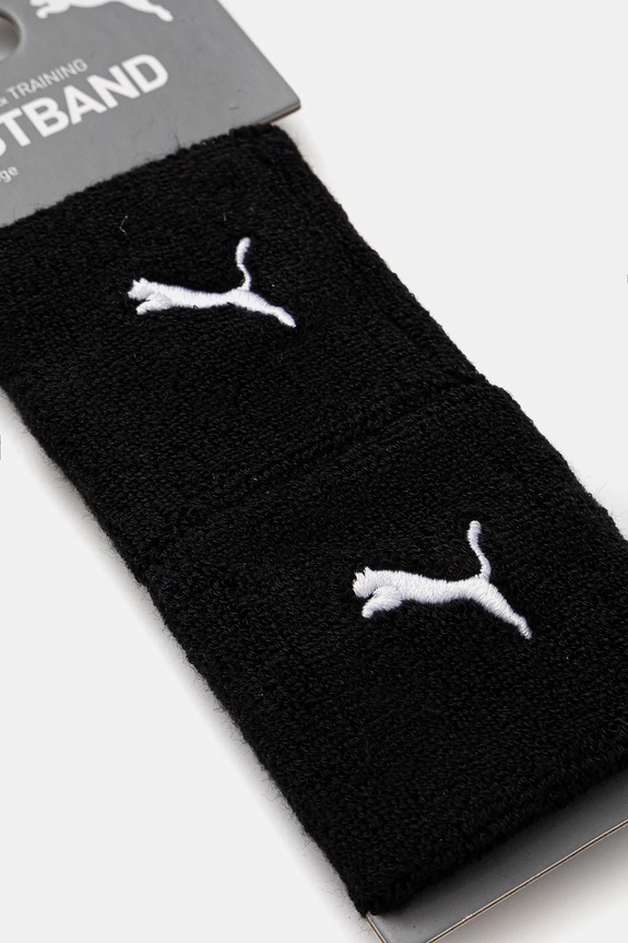 Puma - Opaska (2-pack) Wristband 538670 czarny SS20
