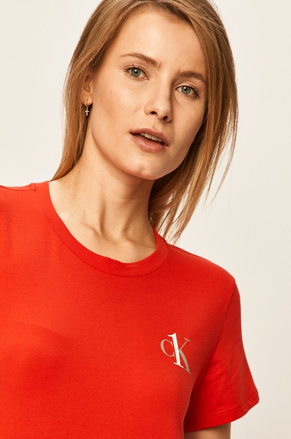 Calvin Klein Underwear cămașă de pijama 000QS6358E rosu AA00