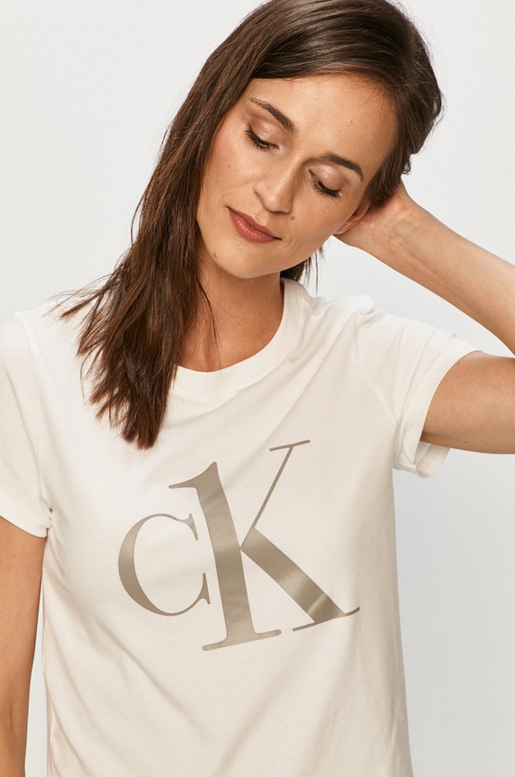 Calvin Klein Underwear Pijama 000QS6443E alb AW20