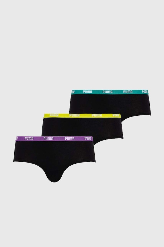Puma figi 3-pack dzianina czarny 907592