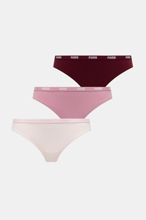 Puma tanga 3 db (3 db) rózsaszín 907590