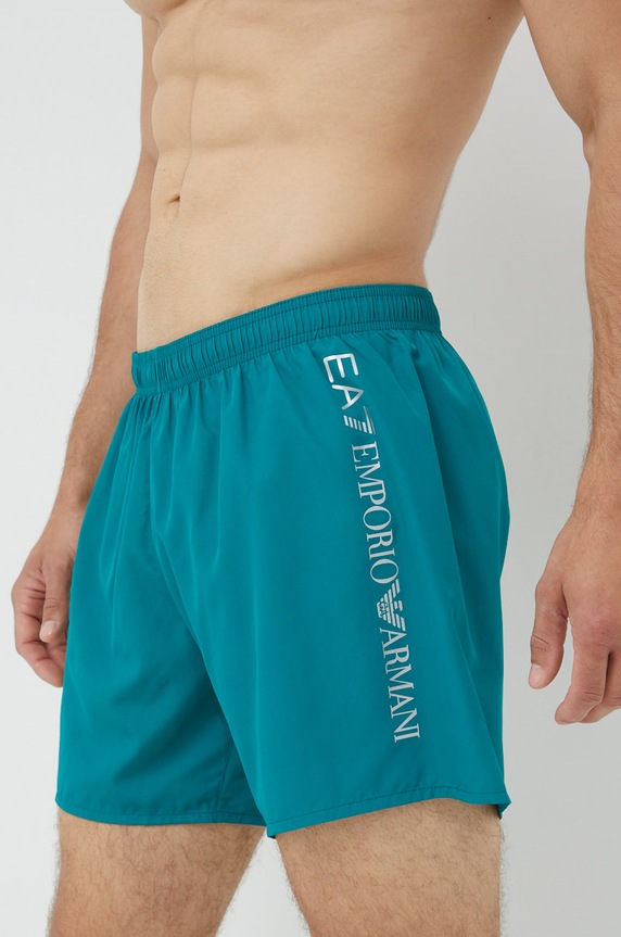 EA7 Emporio Armani Plavkové šortky zelená 902035.CC720.NOS
