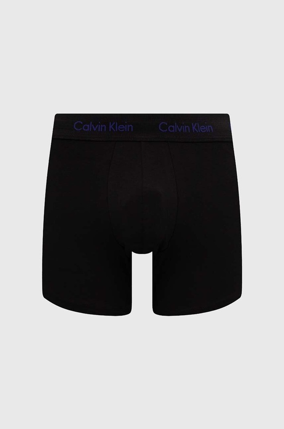 Calvin Klein Underwear bokserki męskie bawełniane z elastanem 3-pack 000NB1770A czarny AA00
