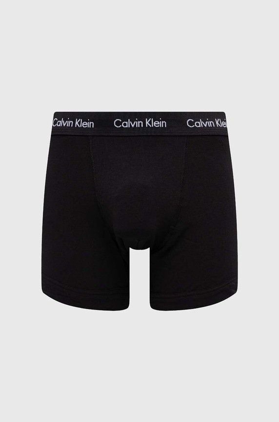 Calvin Klein Underwear bokserki męskie bawełniane z elastanem 3-pack czarny 000NB1770A
