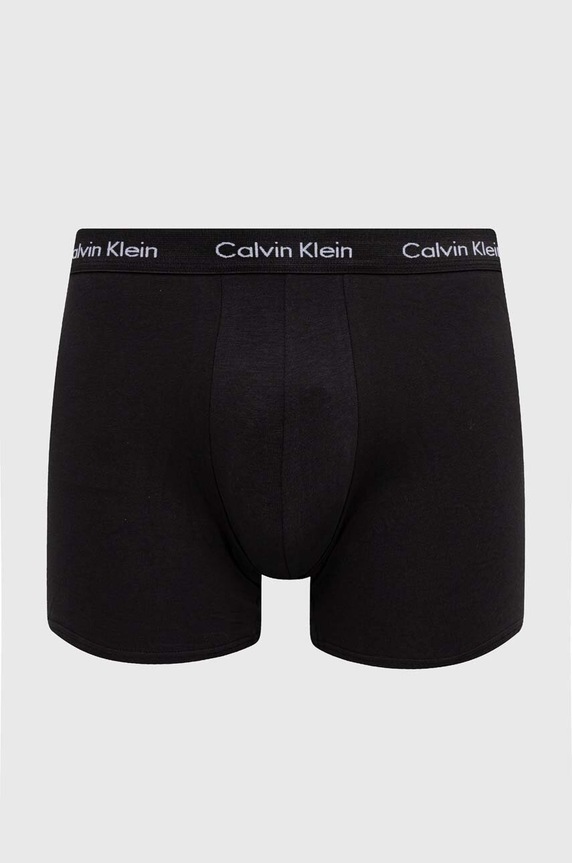 Calvin Klein Underwear bokserki męskie bawełniane z elastanem 3-pack czarny 000NB1770A