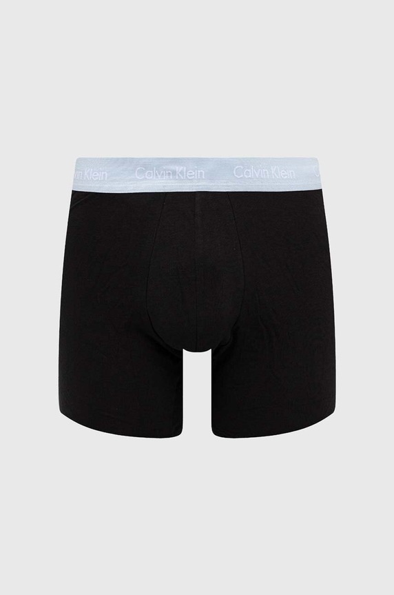 Odzież Calvin Klein Underwear bokserki męskie bawełniane z elastanem 3-pack 000NB1770A czarny
