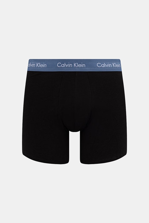 Calvin Klein Underwear bokserki męskie bawełniane z elastanem 3-pack czarny 000NB1770A