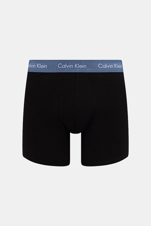 Calvin Klein Underwear bokserki męskie bawełniane z elastanem 3-pack czarny 000NB1770A