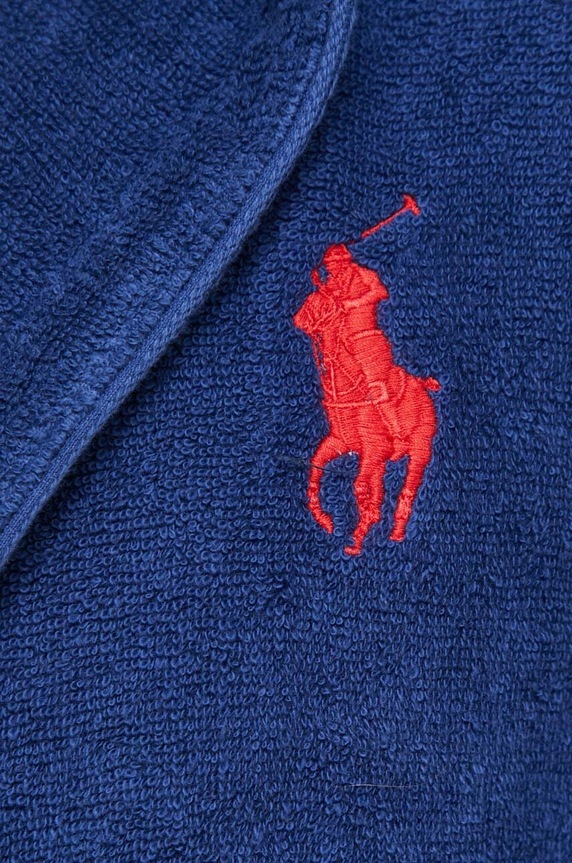 Polo Ralph Lauren accappatoio in cotone CLPLAYER blu navy