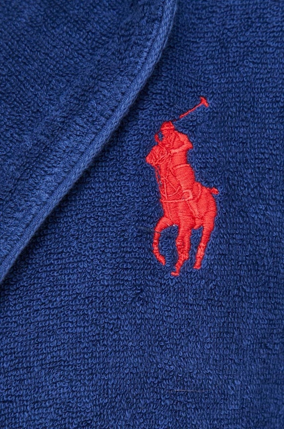 Polo Ralph Lauren accappatoio in cotone CLPLAYER blu navy