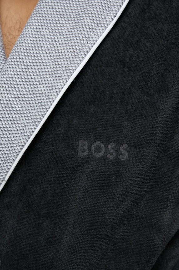 BOSS accappatoio in cotone LORD.MEN grigio