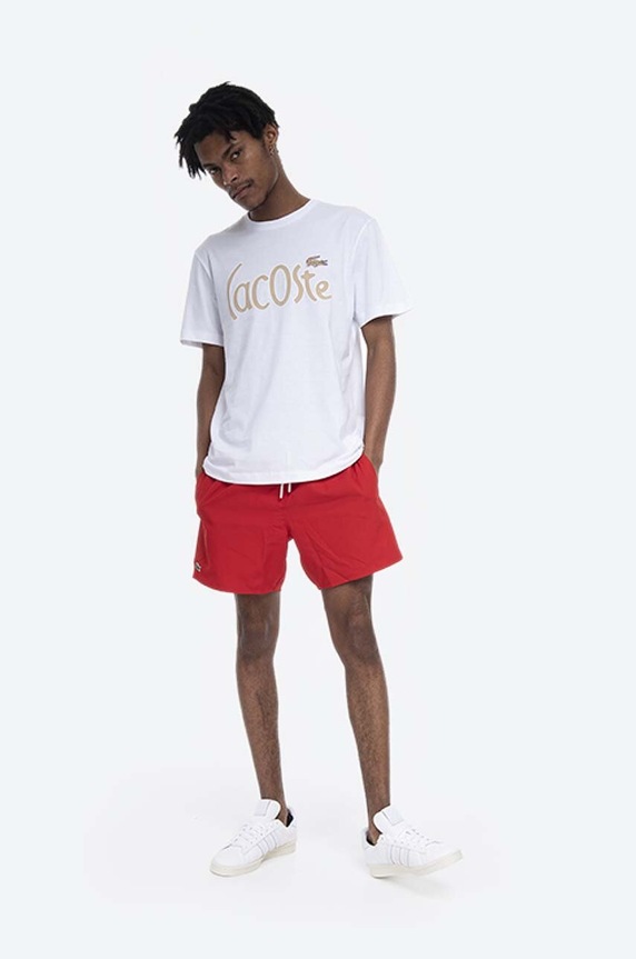 Lacoste szorty kąpielowe MH6270 czerwony SS26