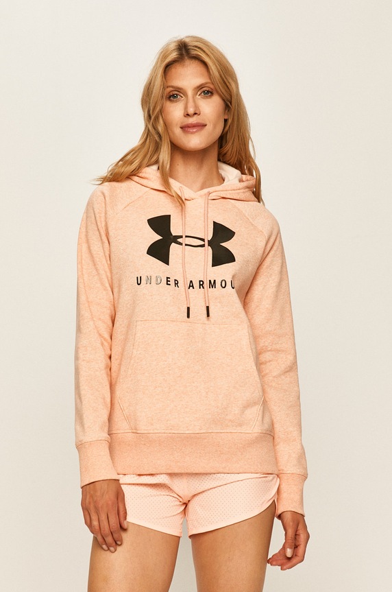 Under Armour - Felső 1348550. nyomtatásos narancssárga 1348550.