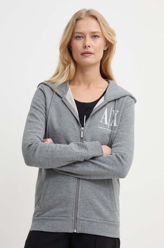 Armani Exchange bluza z kapturem szary 8NYM22.YJ68Z.NOS
