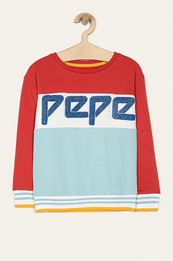 Pepe Jeans - Bluza copii Evita 128-178/180 cm imprimeu rosu PG581082