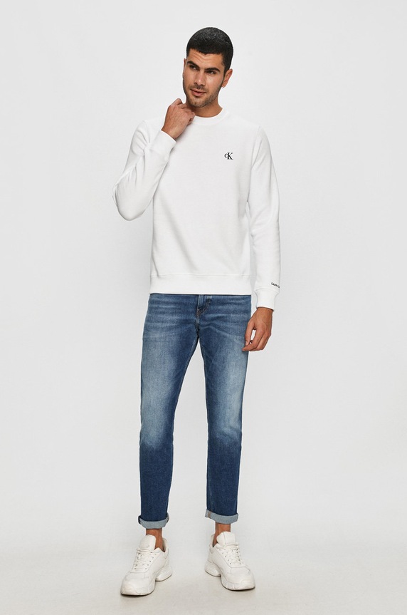 Calvin Klein Jeans - Felső J30J314536 fehér AA00
