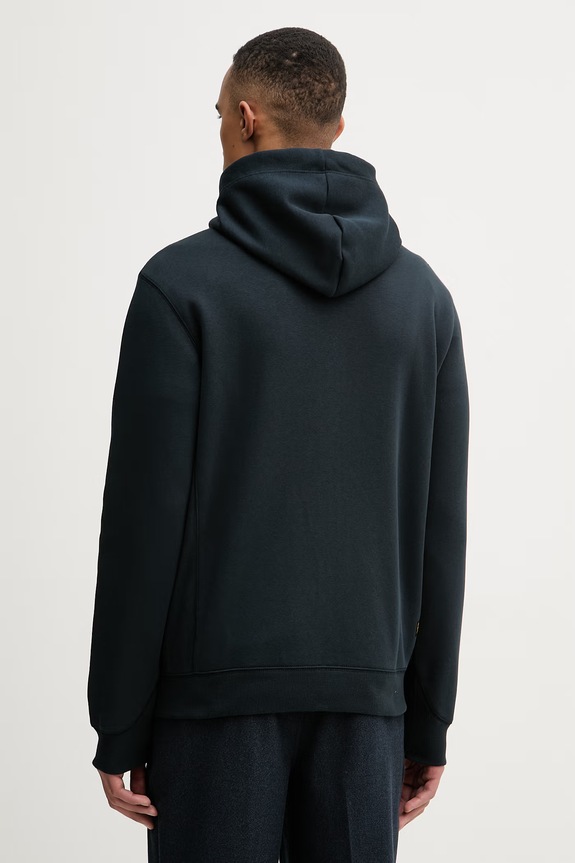 Oblečenie G-Star mikina na zips s kapucňou pánska s bavlnou Premium core D16122.C235 tmavomodrá