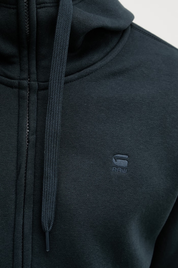 G-Star mikina na zips s kapucňou pánska s bavlnou Premium core D16122.C235 tmavomodrá